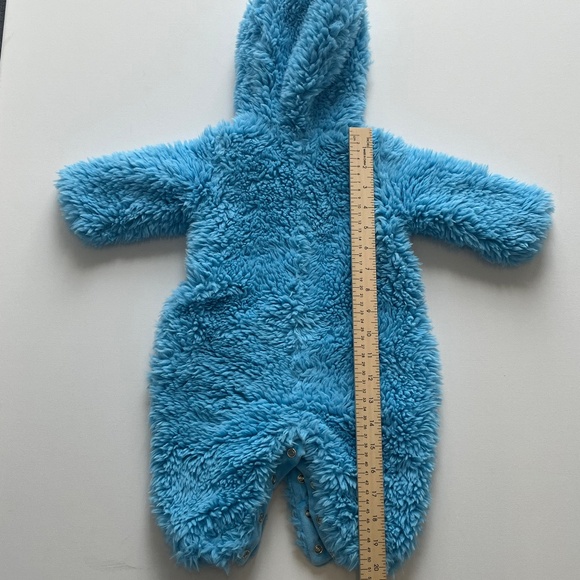 POTTERY BARN KIDS SESAME STREET COOKIE MONSTER COSTUME SIZE 0-6 MONTHS - Picture 10 of 11